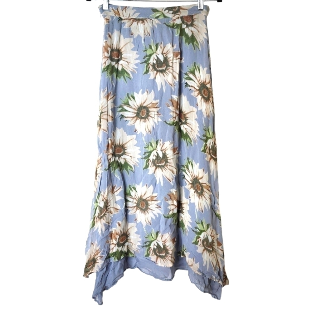 VINTAGE LE CHATEAU SOUTHERN BELLE BOHO FLORAL SKIRT